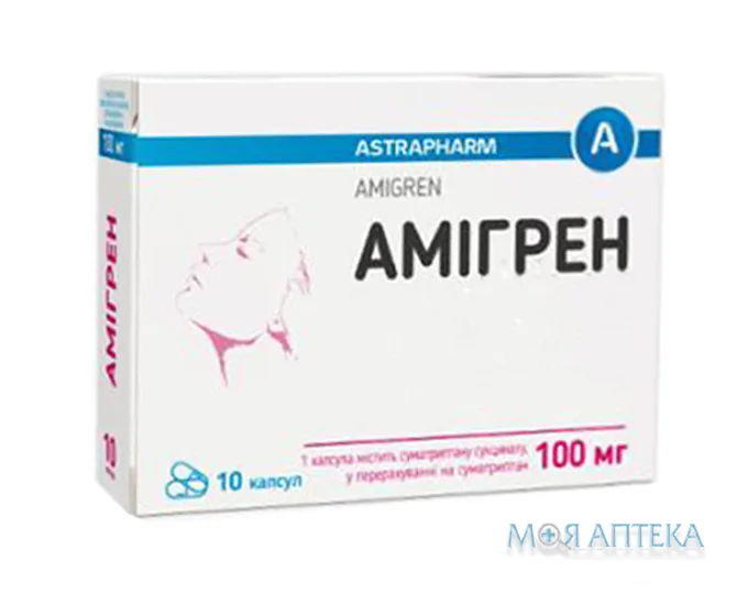 Амігрен капс. 100 мг №10