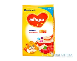 Каша Молочна Milupa (Мілупа) рисова з малиною 210 г