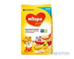 Каша Молочна Milupa (Мілупа) мультизлакова з фруктами, пластівцями та кульками 210 г