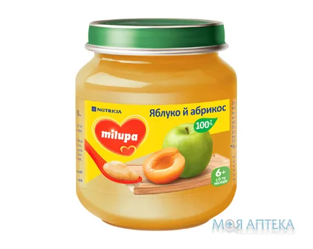 Пюре Milupa (Мілупа) яблуко, абрикос 125 г