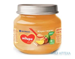 Пюре Milupa (Мілупа) яблуко, персик 100 г