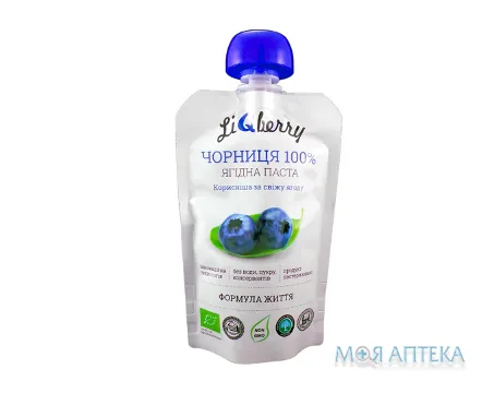Паста З Чорниці Лікбері (LiqBerry) 100 г, пакет