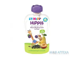 HiPP HiPPiS (Хіпп Хіппіс) Пюре Фруктове груша-слива-смородина, пакет 100 г