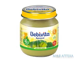 Пюре Овочеве Bebivita (Бебівіта) Брокколі 125 г, с 4 міс.