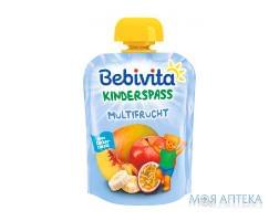 Пюре фруктове Bebivita (Бебівіта) Мультифрукт з 12 міс., пакет 90 г