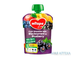 Пюре Milupa (Мілупа) яблуко, банан, смородина, чорниця 80 г
