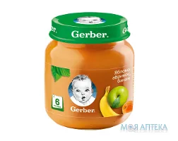 Пюре Gerber (Гербер) яблуко, абрикос, банан 130 г
