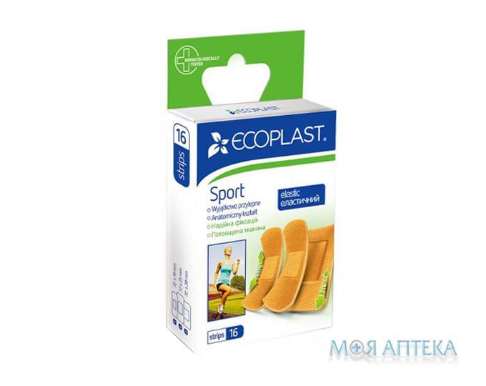 Пластырь медицинский Экопласт (Ecoplast) Спорт набор №16