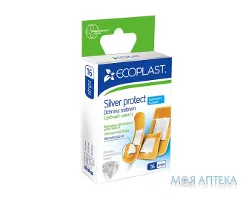 Пластир медичний Екопласт (Ecoplast) Срібний захист набір №16