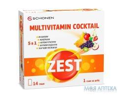 Зест (Zest) Мультивітамінний Коктейль пор. в стік №14