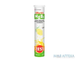 Зест (Zest) Еффервіт MgB6 таблетки шип. №20 у тубах