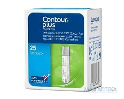 Тест-полоски контр.уров.глюкозы для Contour Plus №25