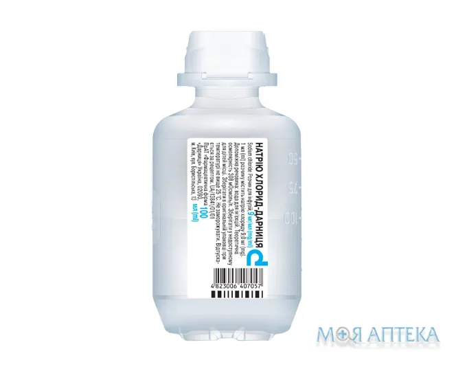 Натрію Хлорид-Дарниця р-н д/інф. 9 мг/мл фл. 100 мл