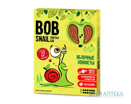 Равлик Боб (Bob Snail) Яблуко цукерки 60 г