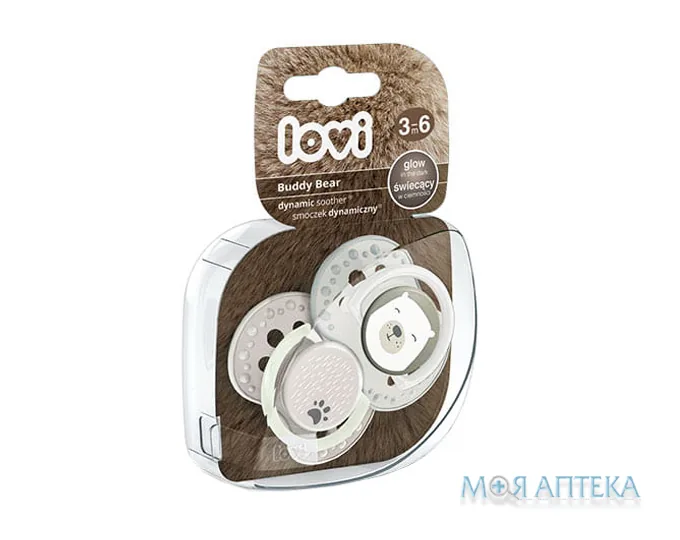 Пустушка Canpol Lovi (Канпол Лові) 22/864 Buddy bear динамічна силіконова 3-6 міс №2