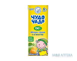 Х/д  Чудо-Чадо Сік 6 міс.яблучно-грушевий 200 мл з цукр(7697)