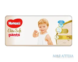 Підгузки-трусики Хаггіс (Huggies) Elite Soft 5 (12-17 кг) 38 шт.