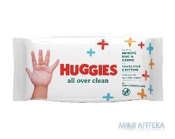 Серветки вологі Huggies (Хаггіс) All Over Clean №56