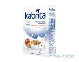 Каша Молочна Kabrita (Кабріта) гречана з яблуком і абрикосом, з 5 місяців, 180г