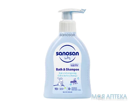 Саносан Бебі (Sanosan Baby) 2 в 1 Шампунь-Гель Дитячий 200 мл