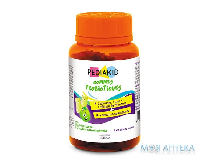 Педіакід (Pediakid) Ведмежуйки Пробіотики жувальні таблетки №60