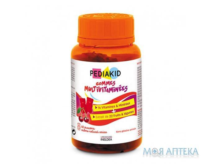 Педіакід (Pediakid) Ведмежуйки Мультивітаміни жувальні таблетки 60 шт