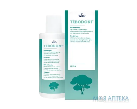Tebodont (Тебодонт) Ополіскувач Для Порожнини Рота без фториду 400 мл
