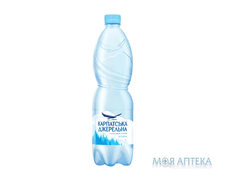 Мінеральна вода Карпатська Джерельна 1 л негазована