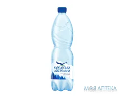 Мінеральна вода Карпатська Джерельна 1 л пет. сильногазована