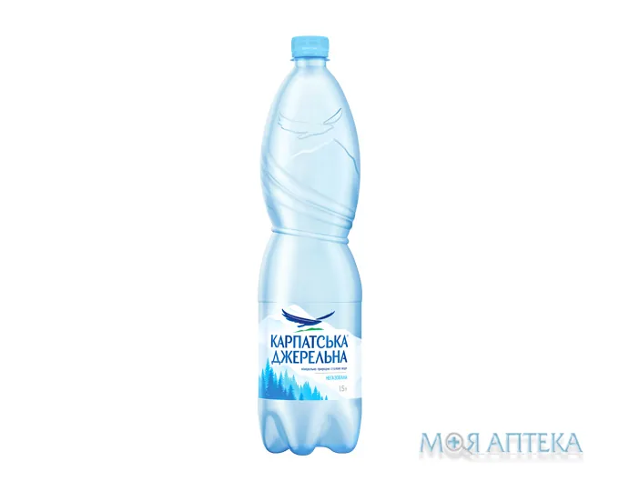 Мінеральна вода Карпатська Джерельна 1,5 л негазована