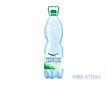 Мінеральна вода Карпатська Джерельна 2 л слабогазована