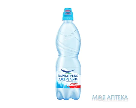 Мінеральна вода Карпатська Джерельна Спорт 0,5 л негазована