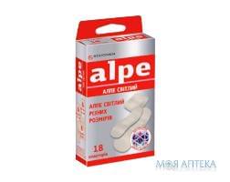 Алпе (Alpe) Пластырь Медицинский антибакт. светлый, различных размеров №18
