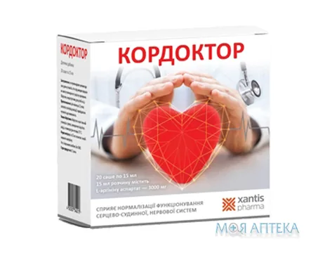 Кордоктор розчин д/перор. заст. 3000мг 15 мл саше №20