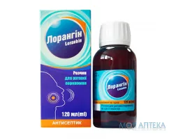Лорангін розчин по 120 мл у флак.