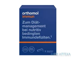 Ортомол Імун (Orthomol Immun) ментол-малина, гран. пакетик, курс 7 днів