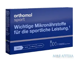 Ортомол Спорт (Orthomol Sport) Омега-3 питна пляшка, таб., капс., курс 7 днів