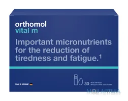 Ортомол Вітал М (Orthomol Vital M) питна пляшка, капс., курс 30 днів