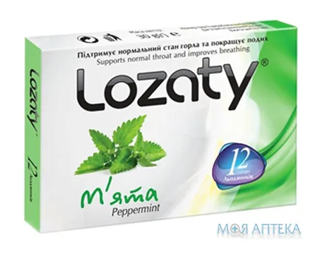 Лозати льодяники м`ята №12 (6х2)