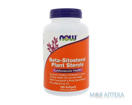 Now (Нау) Beta-Sitosterol (Бета-Сітостерол) капсули №180