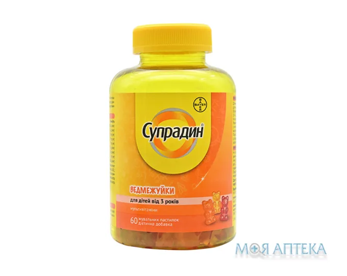 Супрадин Ведмежуйки пастилки жувальні №60
