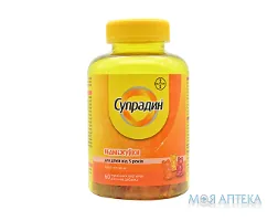 Супрадин Ведмежуйки пастилки жувальні №60