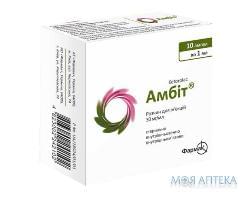 АМБІТ® р-н д/інф. 30 мг/мл амп. 1 мл, у блістері у пачці №10