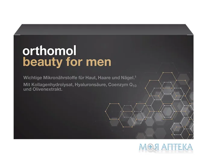 Ортомол Бьюті Фор Мен (Orthomol Beauty For Men) питна пляшка, курс 30 днів