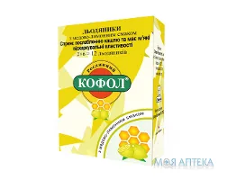 Кофол льодяники з мед.-лимон. смак. №12