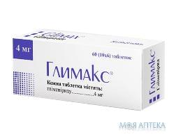 Глимакс табл. 4 мг блистер №60 Кусум Фарм (Украина, Сумы)