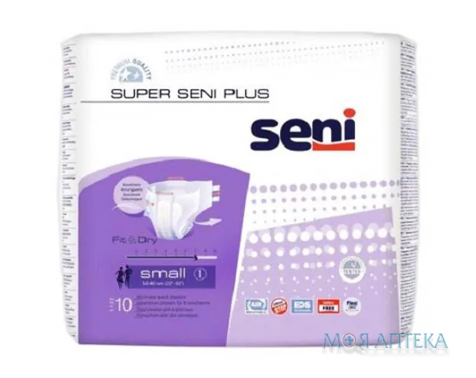 Seni (Сені) Підгузки для дорослих Super Plus Small №10