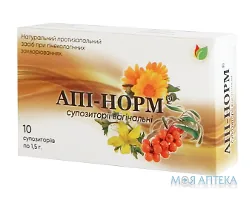 Апі-Норм Супозиторії Вагінальні супозиторії по 1,5 г №10