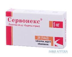Сервонекс таблетки, в / о, 5 мг №28 (14х2)
