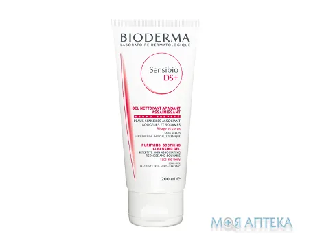 Біодерма Сенсібіо ДС+ (Bioderma Sensibio DS+) очищуючий гель 200 мл